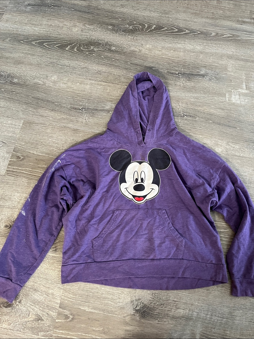 Disney Purple Mickey Mouse Hooded Sweatshirt